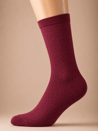 Ladies' Plain Cotton Crew Socks – Mixed Colors & Patterns