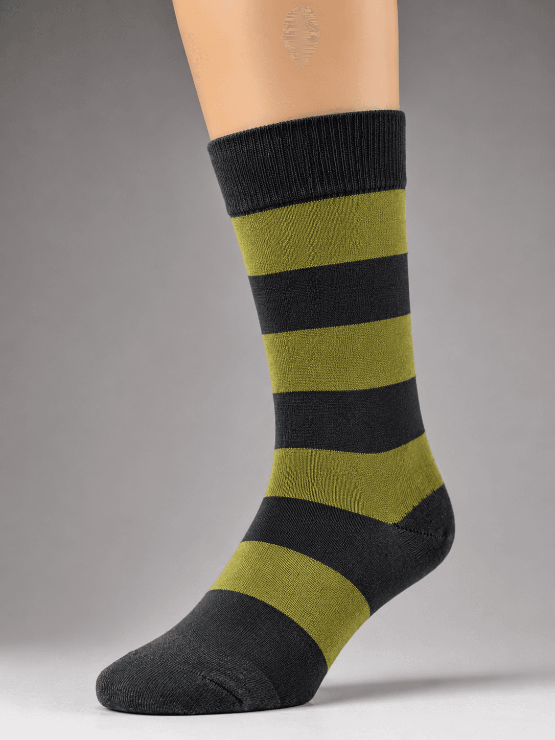 Men's Premium Cotton Stripe Crew Socks – Comfortable Everyday Collection