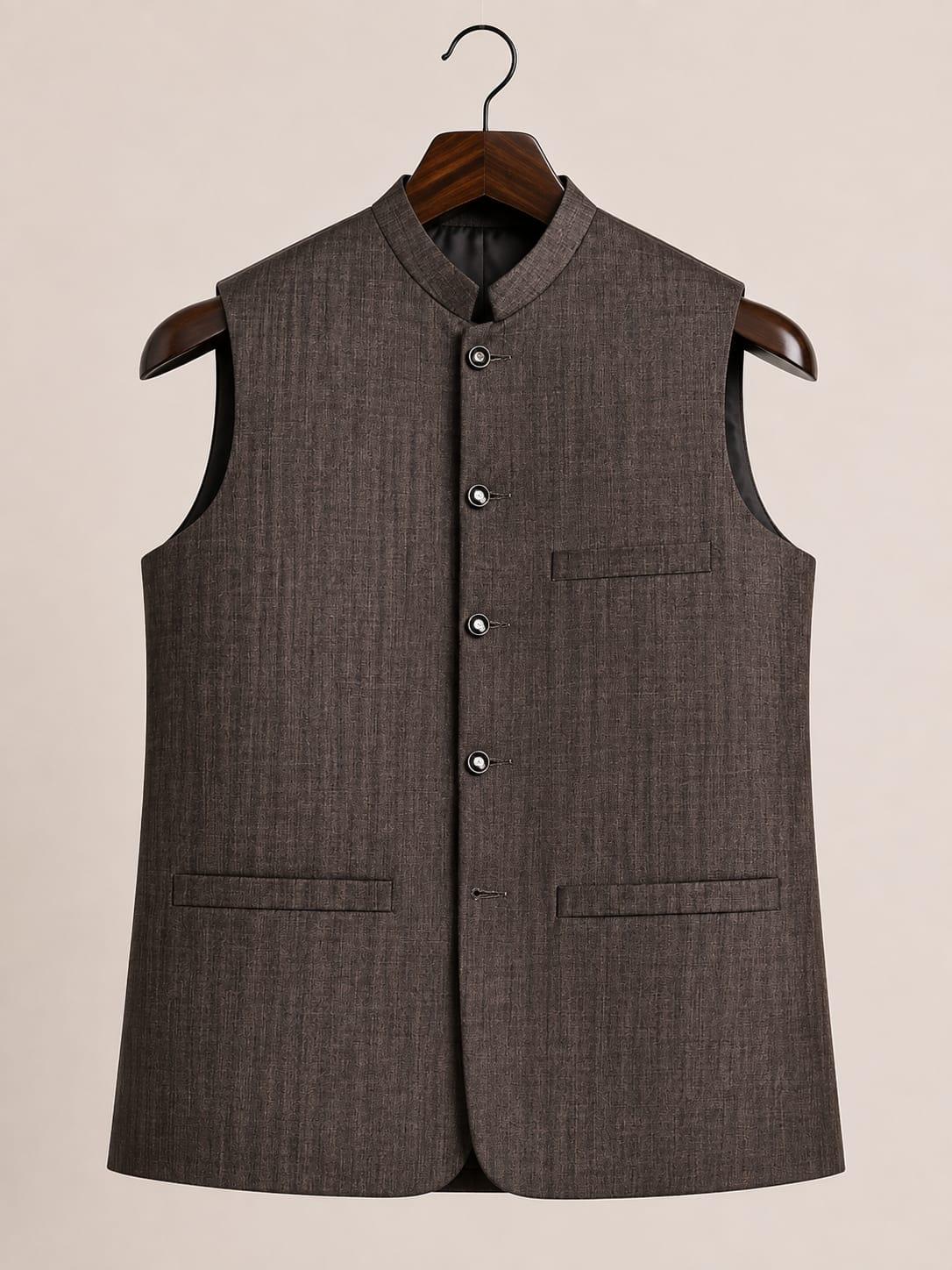 Men’s Textured Traditional Waistcoat