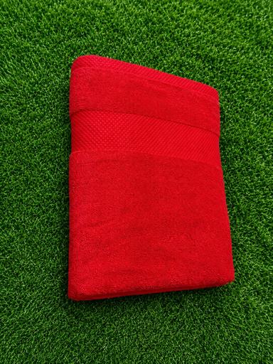 Premium Supima Cotton Bath Towel with Textured Border – 27 × 54 Inches