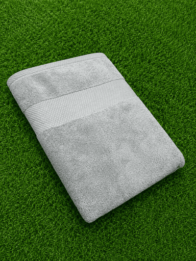 Premium Supima Cotton Bath Towel with Textured Border – 27 × 54 Inches