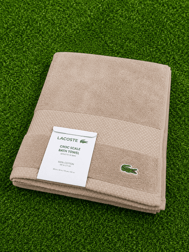 Premium Supima Cotton Bath Towel with Textured Border – 27 × 54 Inches
