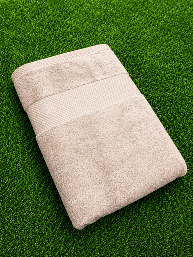 Premium Supima Cotton Bath Towel with Textured Border – 27 × 54 Inches