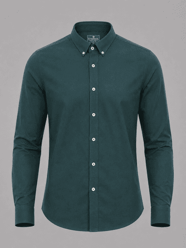 Men’s Classic 100% Cotton Long-Sleeve Shirt