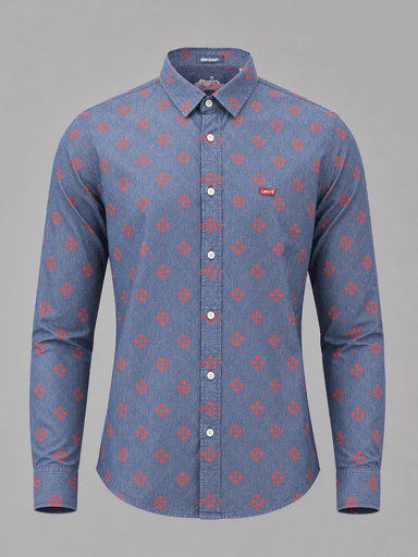 Men’s Cotton Printed & Striped Long-Sleeve Shirts