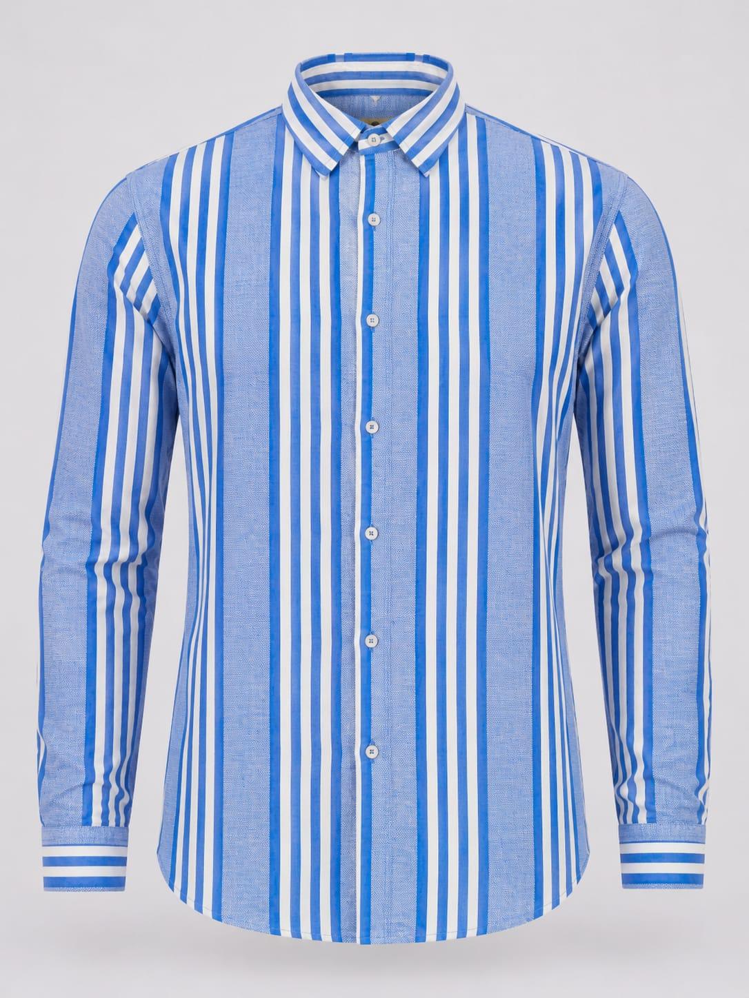 Men’s Cotton Printed & Striped Long-Sleeve Shirts
