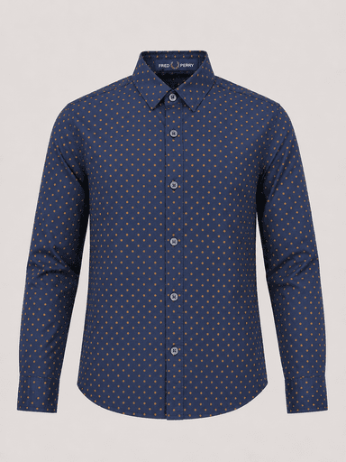 Boys’ Printed & Checked Shamray Cotton Long-Sleeve Casual Shirt