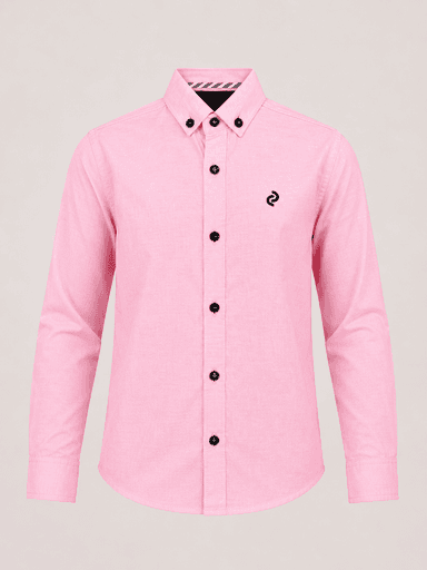 Boys’ Plain Shamray Cotton Long-Sleeve Casual Shirts