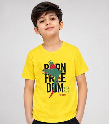 Boys’ Graphic Print Round-Neck Short-Sleeve T-Shirt